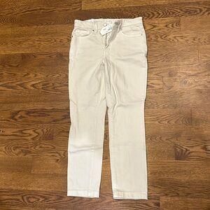 Good American jeans, 27, bone color, Good Classic style, skinnyish fit